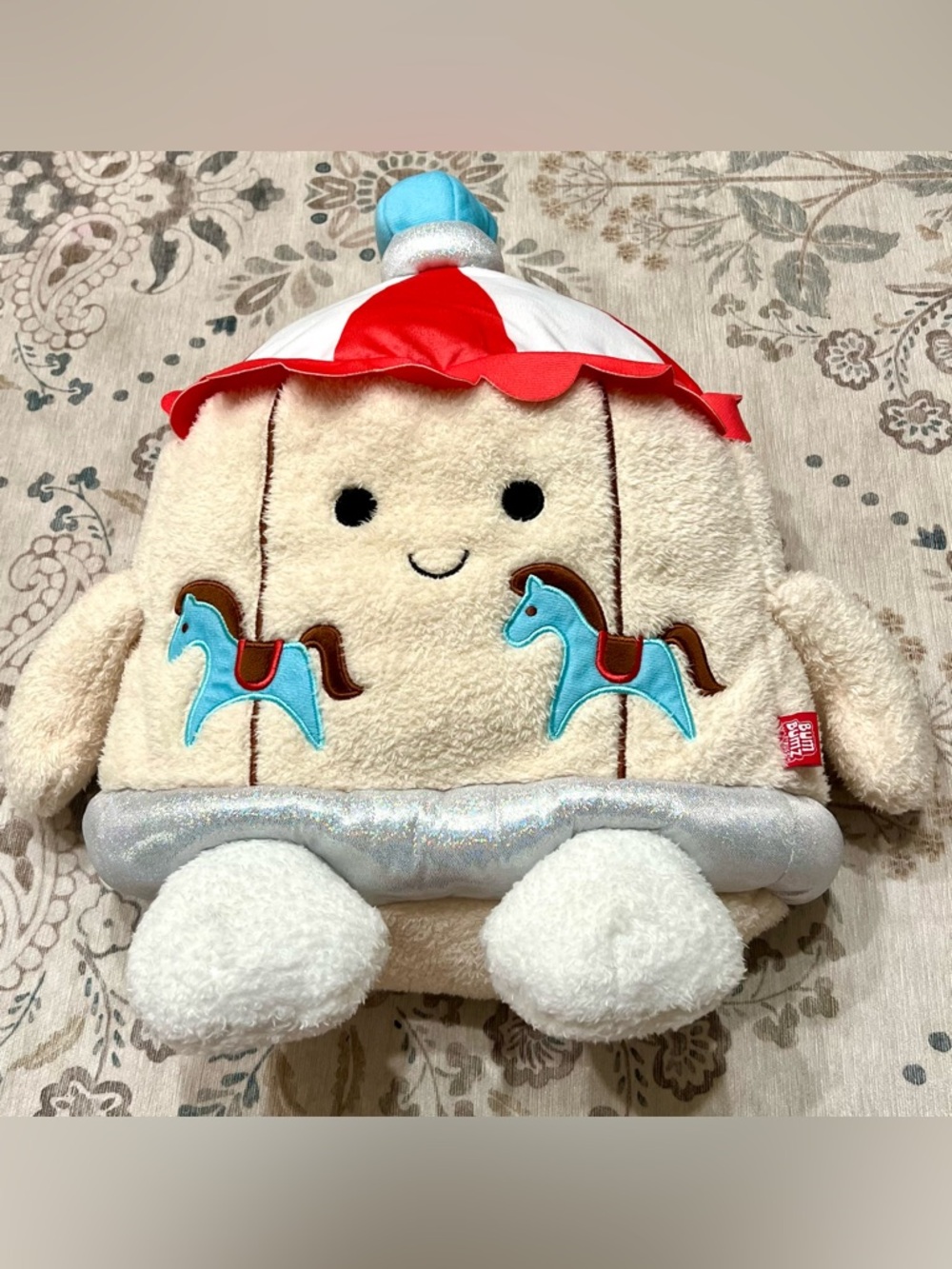 Bum Bumz Carnival Collection Cliff the Carousel Stuffed Toy 14”
